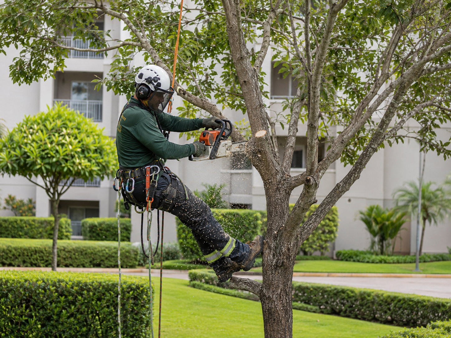 Manejo vegetal técnico em condomínio de Atibaia