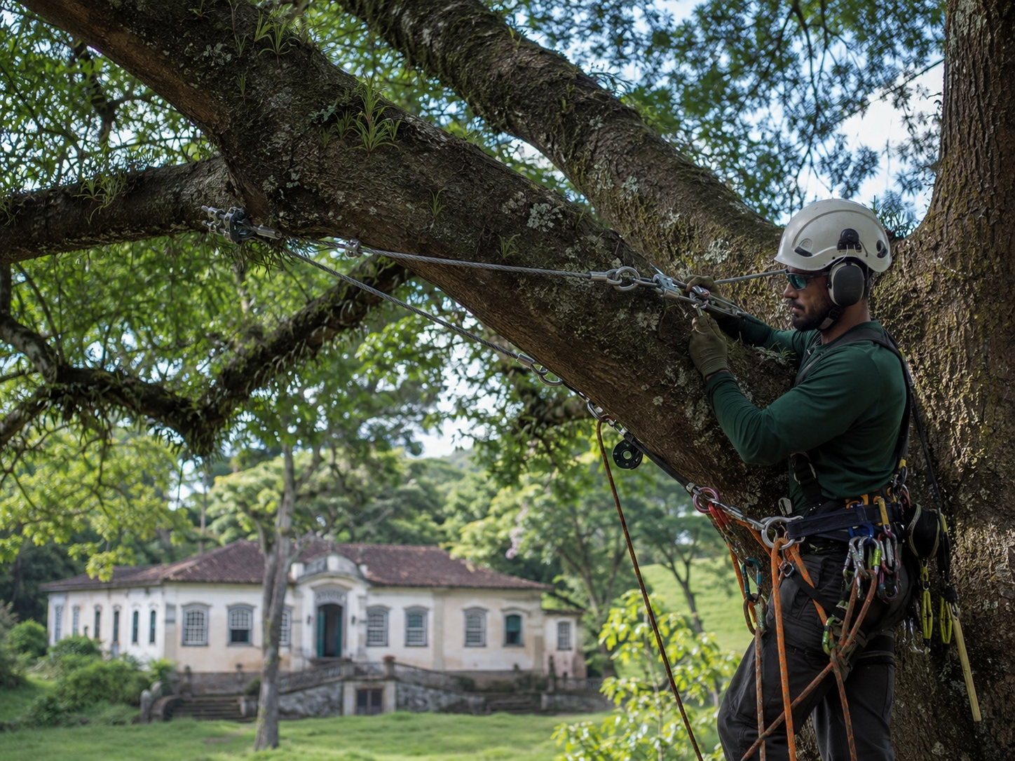 Reforço estrutural e revitalização em fazenda histórica